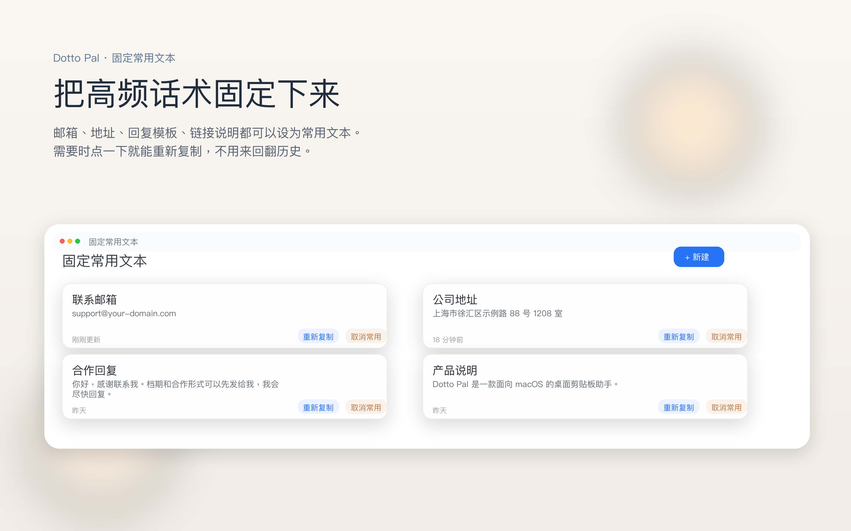 Dotto Pal pinned snippets